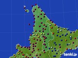 道北のアメダス実況(日照時間)(2020年06月21日)