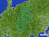 長野県のアメダス実況(風向・風速)(2020年06月21日)