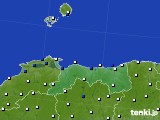 2020年06月21日の鳥取県のアメダス(風向・風速)