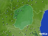 栃木県のアメダス実況(降水量)(2020年06月22日)
