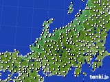 北陸地方のアメダス実況(風向・風速)(2020年06月22日)