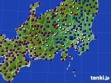 関東・甲信地方のアメダス実況(日照時間)(2020年06月23日)