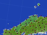 島根県のアメダス実況(日照時間)(2020年06月23日)