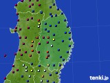 岩手県のアメダス実況(日照時間)(2020年06月23日)