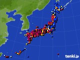 アメダス実況(日照時間)(2020年06月24日)