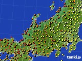 北陸地方のアメダス実況(気温)(2020年06月24日)