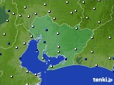 2020年06月24日の愛知県のアメダス(風向・風速)