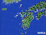 2020年06月25日の九州地方のアメダス(日照時間)