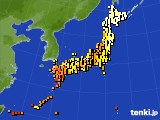 アメダス実況(気温)(2020年06月25日)