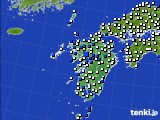 九州地方のアメダス実況(風向・風速)(2020年06月25日)