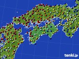 四国地方のアメダス実況(日照時間)(2020年06月26日)