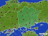 岡山県のアメダス実況(日照時間)(2020年06月26日)