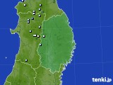 岩手県のアメダス実況(降水量)(2020年06月27日)