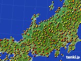 北陸地方のアメダス実況(気温)(2020年06月27日)