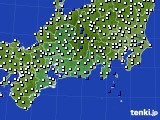 東海地方のアメダス実況(風向・風速)(2020年06月27日)