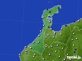 石川県のアメダス実況(風向・風速)(2020年06月27日)