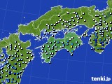 四国地方のアメダス実況(降水量)(2020年06月30日)