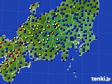 関東・甲信地方のアメダス実況(日照時間)(2020年07月01日)