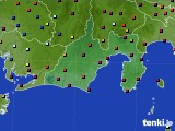 2020年07月02日の静岡県のアメダス(日照時間)