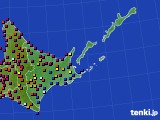 道東のアメダス実況(日照時間)(2020年07月03日)