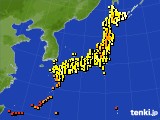 2020年07月03日のアメダス(気温)