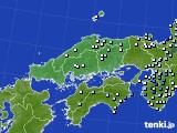 中国地方のアメダス実況(降水量)(2020年07月04日)