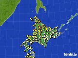 北海道地方のアメダス実況(気温)(2020年07月04日)