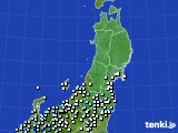 東北地方のアメダス実況(降水量)(2020年07月06日)