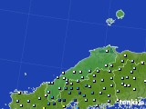 島根県のアメダス実況(降水量)(2020年07月06日)