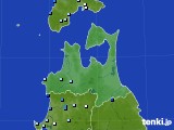 青森県のアメダス実況(降水量)(2020年07月07日)