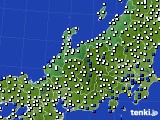 北陸地方のアメダス実況(風向・風速)(2020年07月07日)