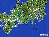 東海地方のアメダス実況(風向・風速)(2020年07月07日)
