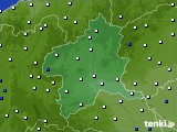 2020年07月07日の群馬県のアメダス(風向・風速)