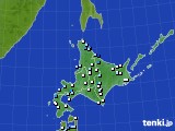 北海道地方のアメダス実況(降水量)(2020年07月08日)