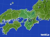 近畿地方のアメダス実況(降水量)(2020年07月08日)