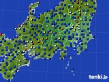 関東・甲信地方のアメダス実況(日照時間)(2020年07月08日)