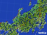 北陸地方のアメダス実況(日照時間)(2020年07月08日)