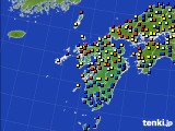 九州地方のアメダス実況(日照時間)(2020年07月08日)