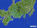 東海地方のアメダス実況(風向・風速)(2020年07月08日)