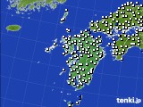 九州地方のアメダス実況(風向・風速)(2020年07月08日)