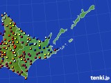 2020年07月09日の道東のアメダス(日照時間)