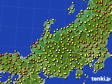 2020年07月09日の北陸地方のアメダス(気温)