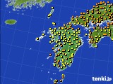 九州地方のアメダス実況(気温)(2020年07月09日)