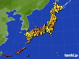 2020年07月09日のアメダス(気温)
