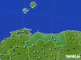 鳥取県のアメダス実況(降水量)(2020年07月10日)