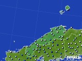 2020年07月10日の島根県のアメダス(降水量)