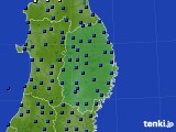 2020年07月10日の岩手県のアメダス(日照時間)
