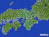 近畿地方のアメダス実況(風向・風速)(2020年07月10日)