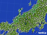 北陸地方のアメダス実況(風向・風速)(2020年07月11日)