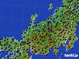 北陸地方のアメダス実況(日照時間)(2020年07月12日)